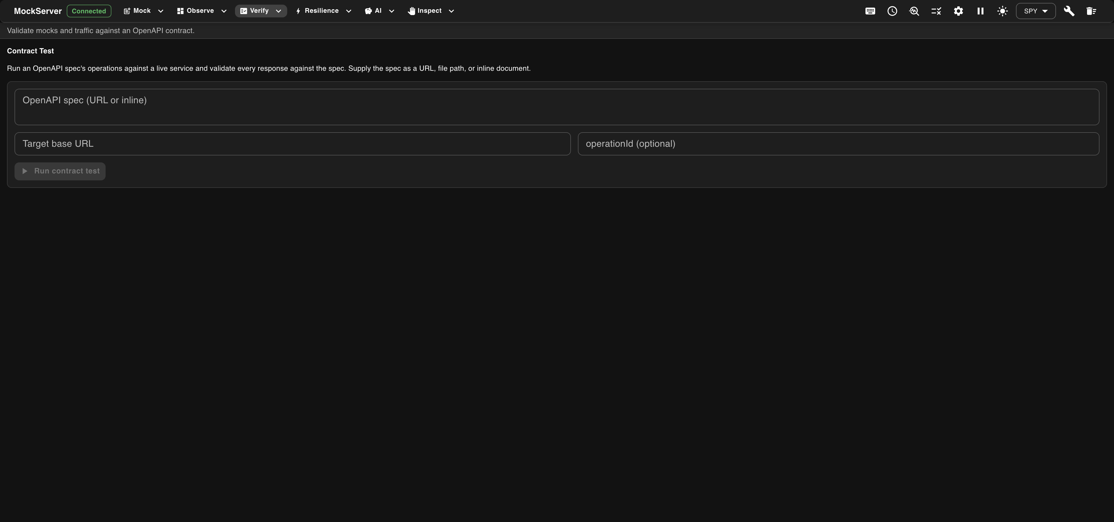 MockServer Contract Test