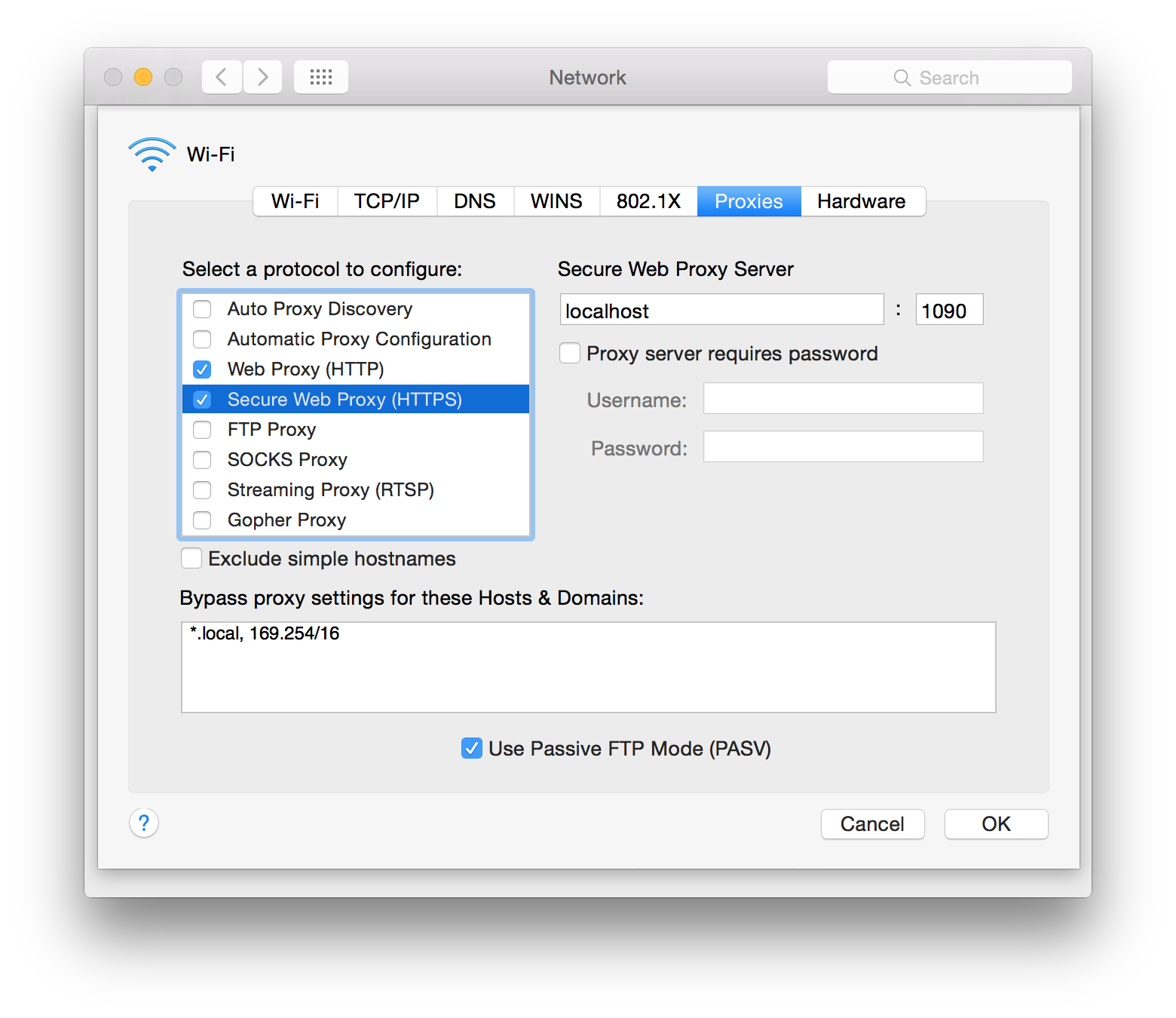 Secure Web Proxy Configuration